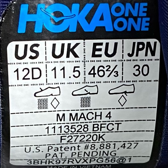 🛑SOLD🛑 Hoka One One Running Shoes Mach 4 Walking White Neon Lite Weight 12 D - Picture 13 of 13